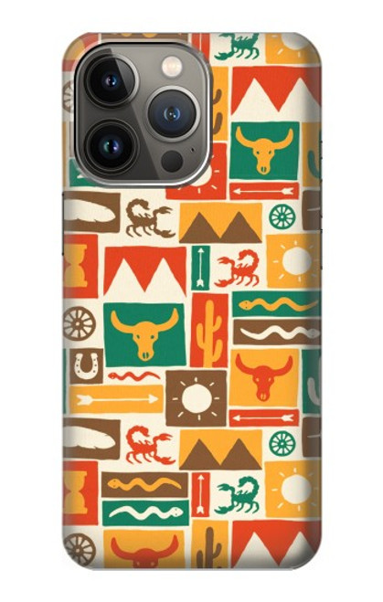 S1873 Western Pattern Case For iPhone 14 Pro Max