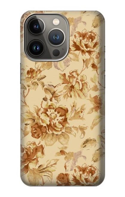 S2180 Flower Floral Vintage Pattern Case For iPhone 14 Pro Max