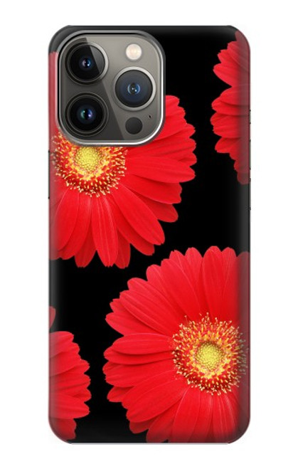 S2478 Red Daisy flower Case For iPhone 14 Pro Max
