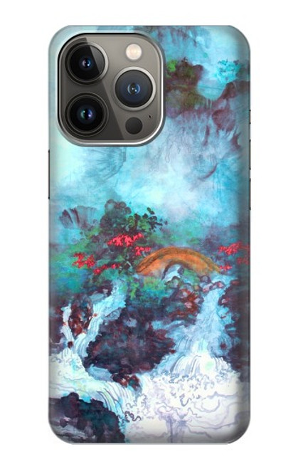 S2724 White Dragon Pool Lui Haisu Case For iPhone 14 Pro Max