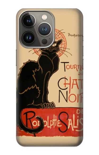 S2739 Chat Noir Black Cat Vintage Case For iPhone 14 Pro Max