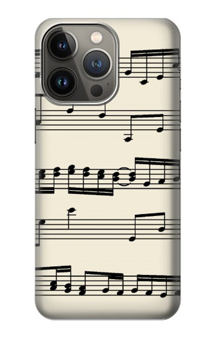 S3082 Music Sheet Case For iPhone 14 Pro Max