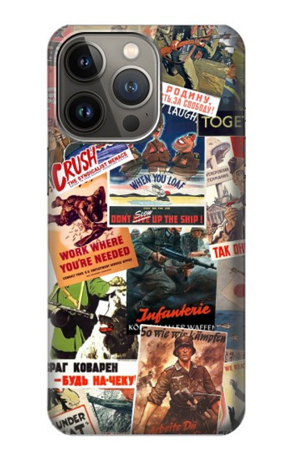 S3905 Vintage Army Poster Case For iPhone 14 Pro Max