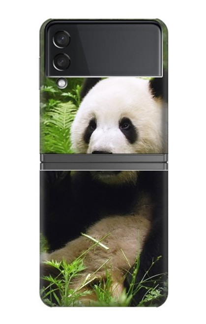 S1073 Panda Enjoy Eating Case For Samsung Galaxy Z Flip 4