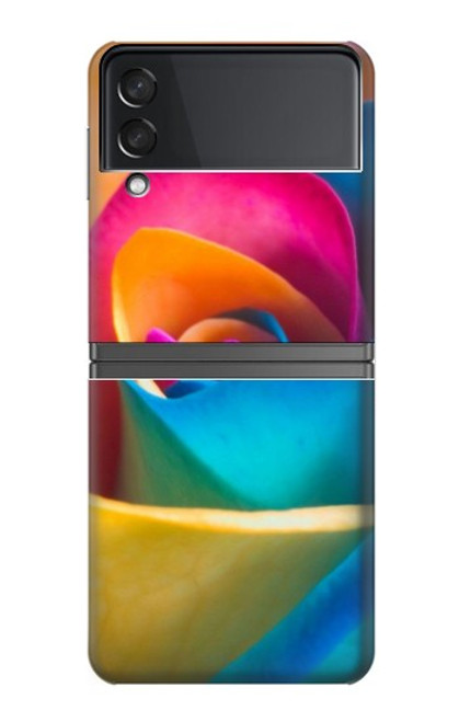 S1671 Rainbow Colorful Rose Case For Samsung Galaxy Z Flip 4