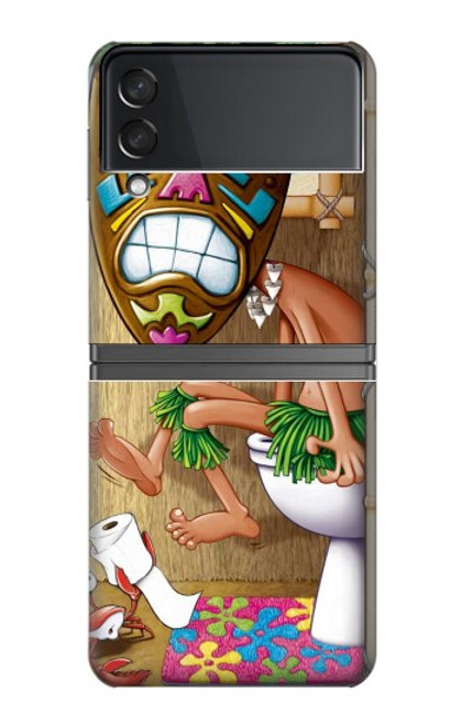 S1702 Tiki Man Toilet Case For Samsung Galaxy Z Flip 4