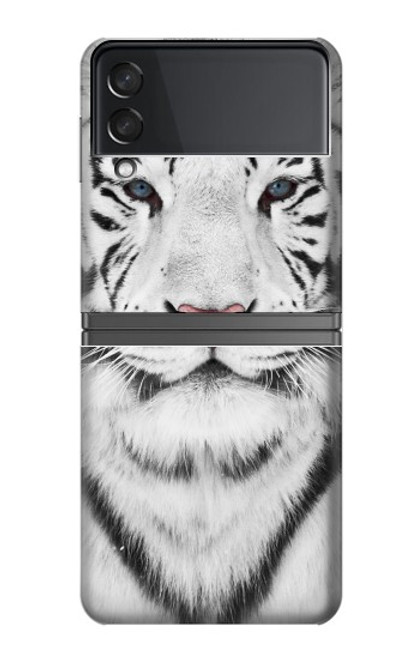 S2553 White Tiger Case For Samsung Galaxy Z Flip 4