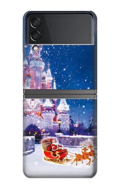 S3282 Santa Xmas Castle Case For Samsung Galaxy Z Flip 4