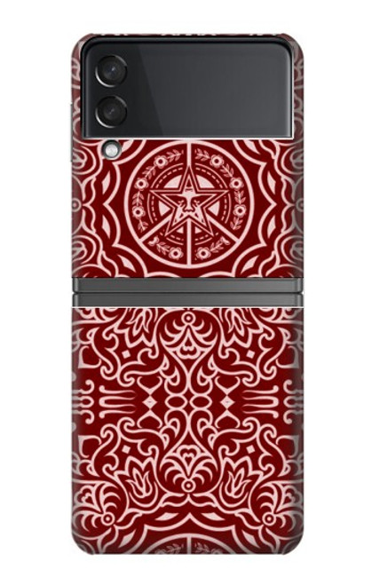 S3556 Yen Pattern Case For Samsung Galaxy Z Flip 4