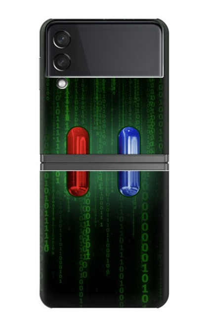 S3816 Red Pill Blue Pill Capsule Case For Samsung Galaxy Z Flip 4