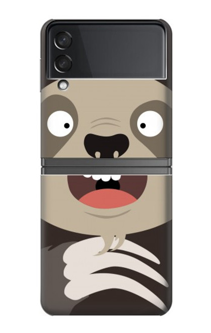 S3855 Sloth Face Cartoon Case For Samsung Galaxy Z Flip 4