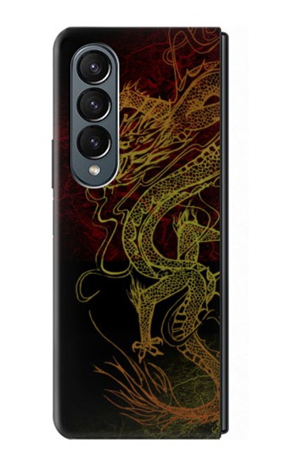 S0354 Chinese Dragon Case For Samsung Galaxy Z Fold 4
