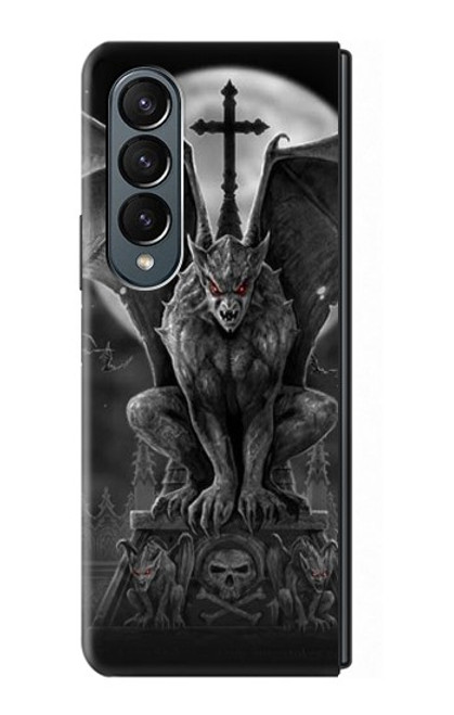 S0850 Gargoyle Devil Demon Case For Samsung Galaxy Z Fold 4