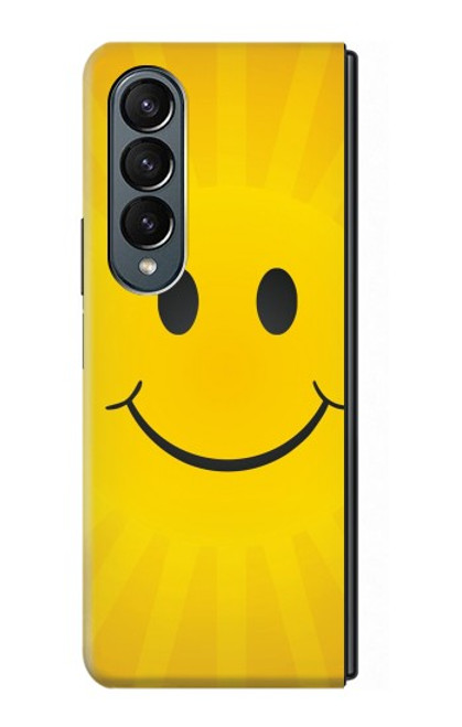 S1146 Yellow Sun Smile Case For Samsung Galaxy Z Fold 4