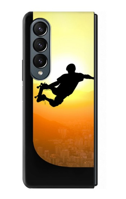 S2676 Extreme Skateboard Sunset Case For Samsung Galaxy Z Fold 4