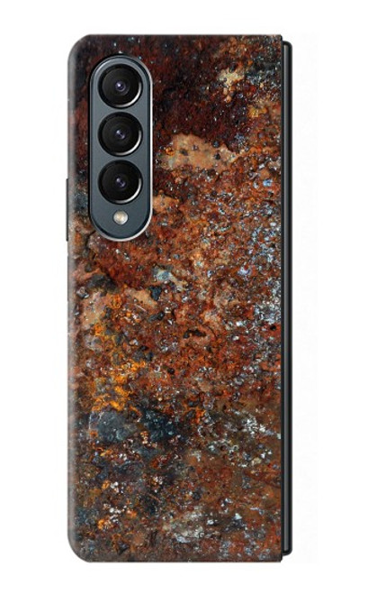 S2714 Rust Steel Texture Graphic Printed Case For Samsung Galaxy Z Fold 4