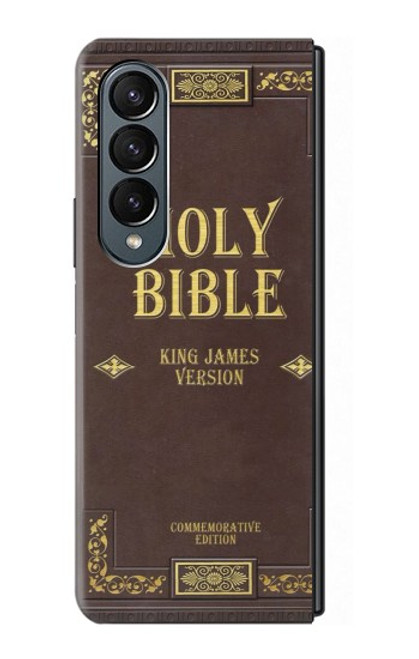 S2889 Holy Bible Cover King James Version Case For Samsung Galaxy Z Fold 4