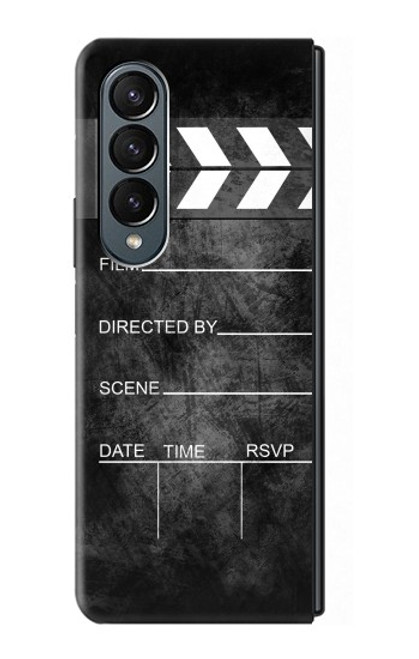 S2919 Vintage Director Clapboard Case For Samsung Galaxy Z Fold 4