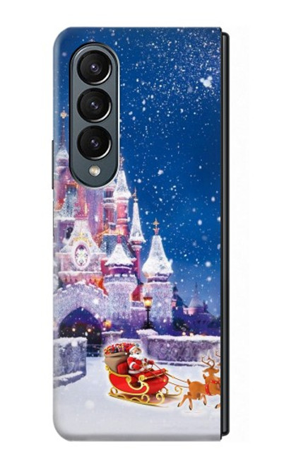 S3282 Santa Xmas Castle Case For Samsung Galaxy Z Fold 4