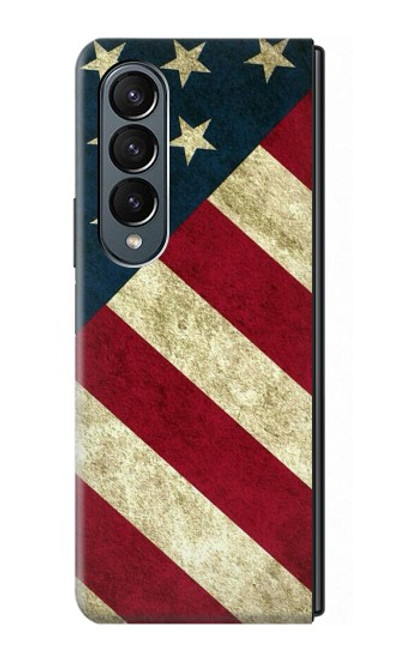 S3295 US National Flag Case For Samsung Galaxy Z Fold 4