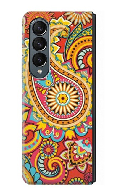 S3402 Floral Paisley Pattern Seamless Case For Samsung Galaxy Z Fold 4