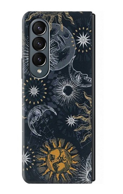 S3702 Moon and Sun Case For Samsung Galaxy Z Fold 4