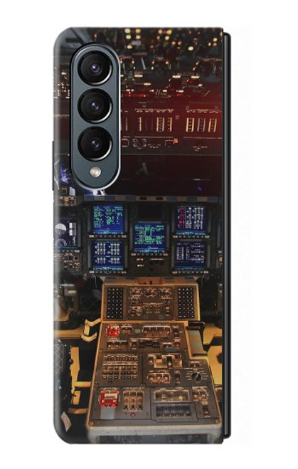S3836 Airplane Cockpit Case For Samsung Galaxy Z Fold 4