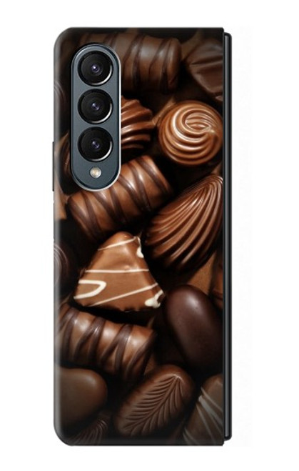 S3840 Dark Chocolate Milk Chocolate Lovers Case For Samsung Galaxy Z Fold 4