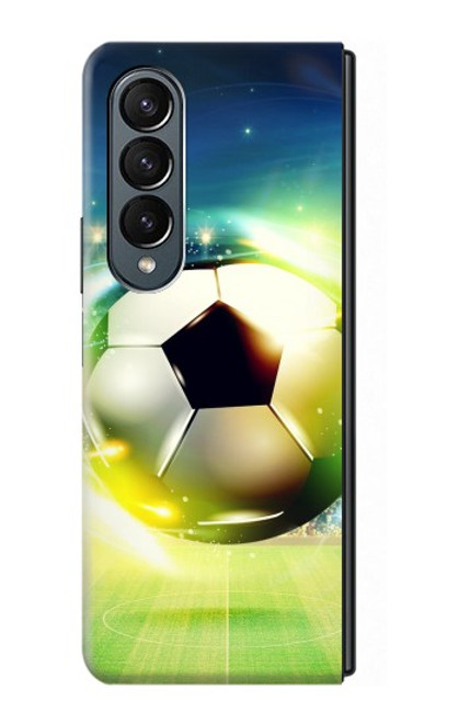 S3844 Glowing Football Soccer Ball Case For Samsung Galaxy Z Fold 4