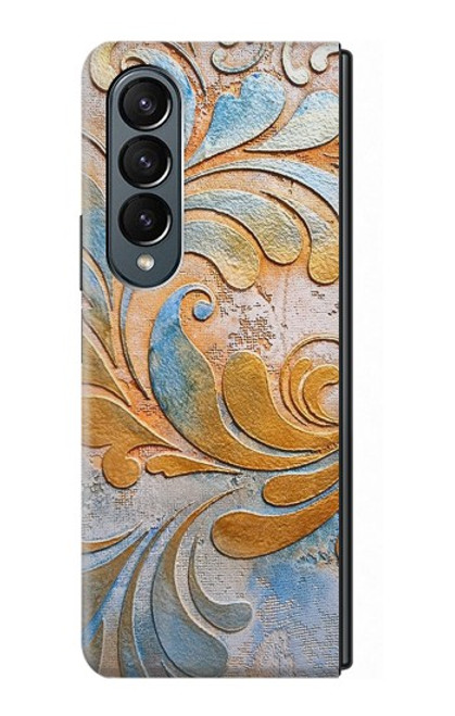 S3875 Canvas Vintage Rugs Case For Samsung Galaxy Z Fold 4