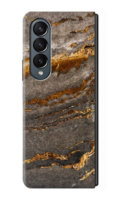 S3886 Gray Marble Rock Case For Samsung Galaxy Z Fold 4