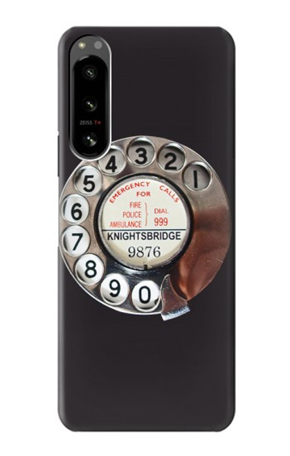 S0059 Retro Rotary Phone Dial On Case For Sony Xperia 5 IV