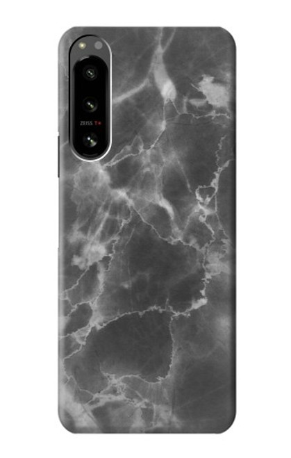 S2526 Black Marble Graphic Printed Case For Sony Xperia 5 IV