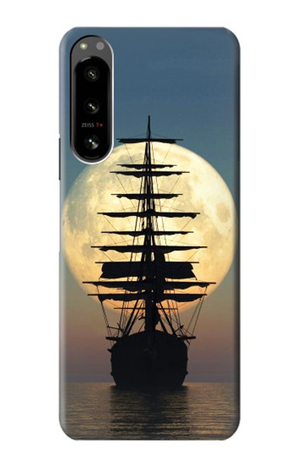 S2897 Pirate Ship Moon Night Case For Sony Xperia 5 IV