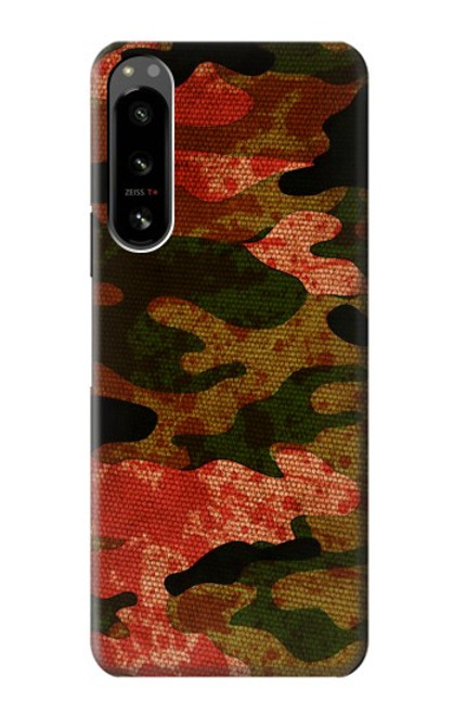 S3393 Camouflage Blood Splatter Case For Sony Xperia 5 IV