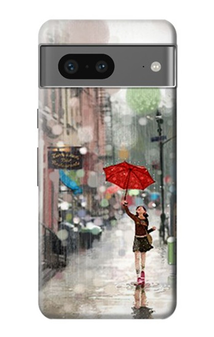 S0108 Girl in The Rain Case For Google Pixel 7