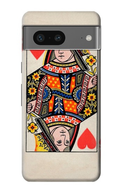 S3429 Queen Hearts Card Case For Google Pixel 7