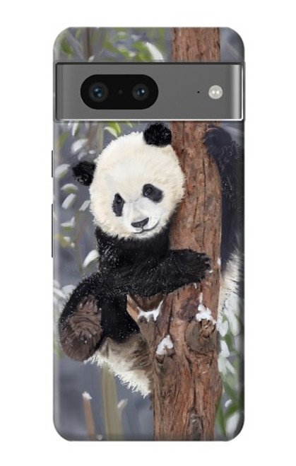 S3793 Cute Baby Panda Snow Painting Case For Google Pixel 7