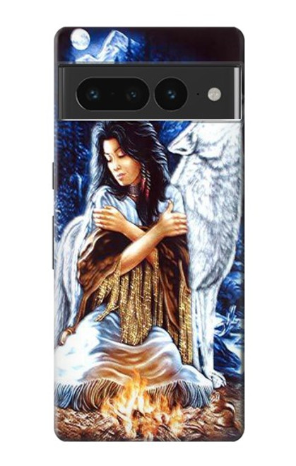 S0147 Grim Wolf Indian Girl Case For Google Pixel 7 Pro