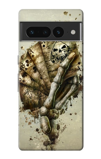 S0550 Skull Card Poker Case For Google Pixel 7 Pro