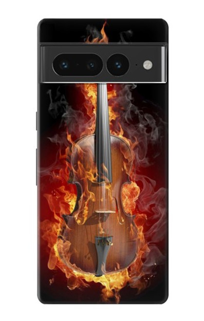 S0864 Fire Violin Case For Google Pixel 7 Pro