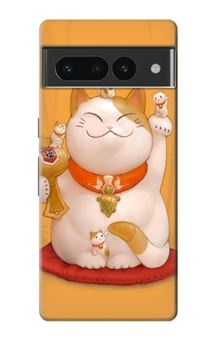 S1217 Maneki Neko Lucky Cat Case For Google Pixel 7 Pro