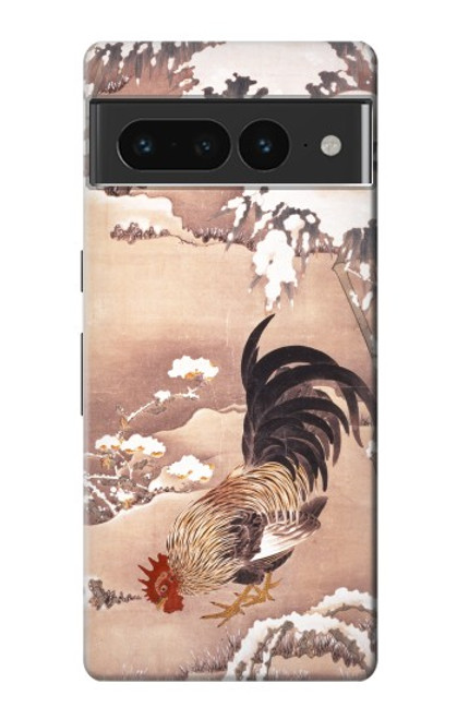 S1332 Ito Jakuchu Rooster Case For Google Pixel 7 Pro