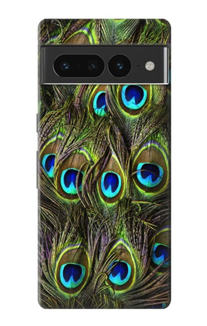 S1965 Peacock Feather Case For Google Pixel 7 Pro
