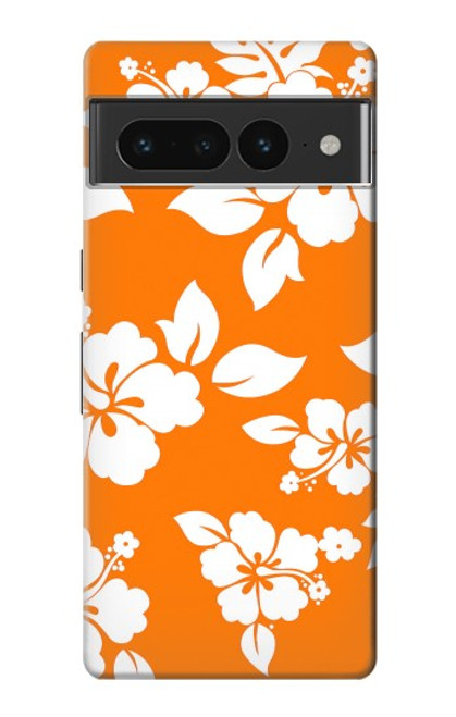 S2245 Hawaiian Hibiscus Orange Pattern Case For Google Pixel 7 Pro