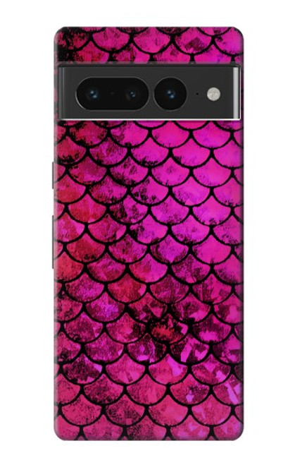 S3051 Pink Mermaid Fish Scale Case For Google Pixel 7 Pro