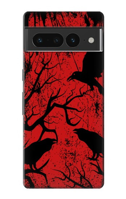 S3325 Crow Black Blood Tree Case For Google Pixel 7 Pro