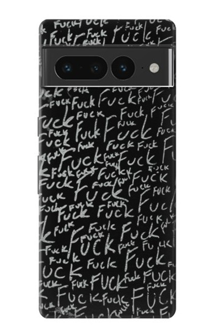 S3478 Funny Words Blackboard Case For Google Pixel 7 Pro