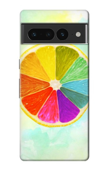 S3493 Colorful Lemon Case For Google Pixel 7 Pro