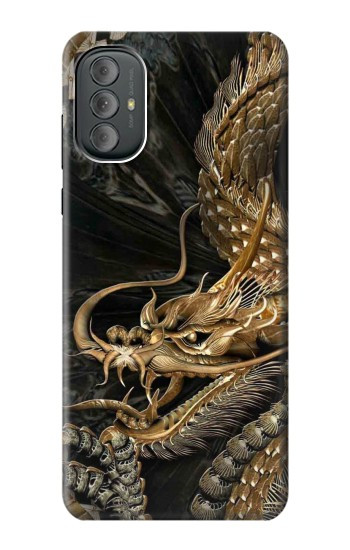 S0426 Gold Dragon Case For Motorola Moto G Power 2022, G Play 2023